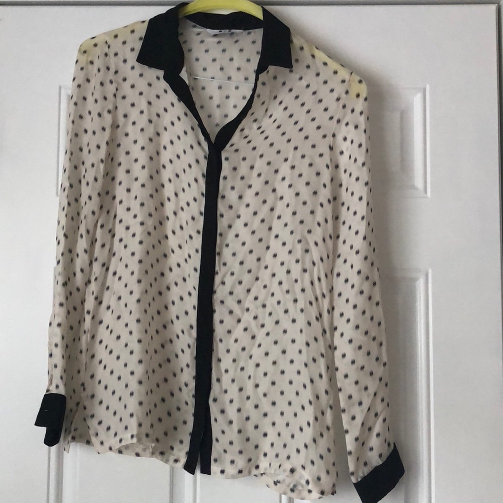 Three Dots Silk Blouse NWT